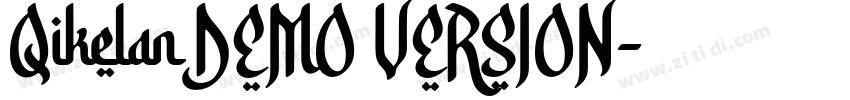 Qikelan DEMO VERSION字体转换
